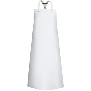 Arbeitsbedarf24 Metzgerschürze Nitrilkautschuk, Gummischürze (130 x 100, Weiß, Unisex-Erwachsene) - 130 x 100