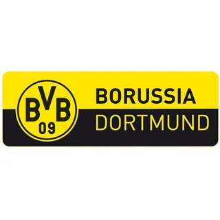 Wandtattoo WALL-ART "Fußball BVB 09 Logo Banner" Wandtattoos Gr. B/H/T: 160 cm x 53 cm x 0,1 cm, -, gelb Wandtattoos Wandsticker selbstklebend, entfernbar