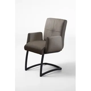 exxpo - sofa fashion Freischwinger Affogato Stoff grau