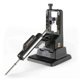 WORK SHARP® Precision Adjust Profi Messerschärfer mit Fest-Winkel 15-30°- Diamant Messerschleifer manuell - Schärfsystem Set mit 3 Schleif-Steinen