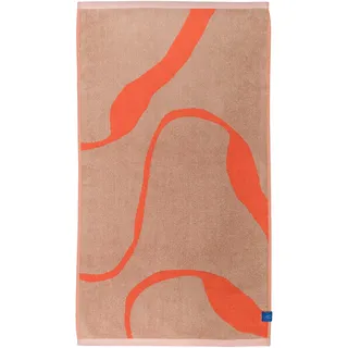 Mette Ditmer - Nova Arte Badehandtuch, latte/orange