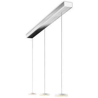 Oligo Decent LED Pendelleuchte mit unsichtbarer Höhenverstellung 3-flammig chrom | weiß matt