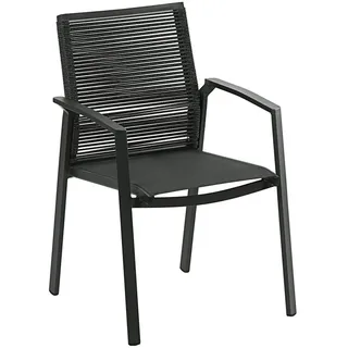 Dehner Stapelstuhl Monaco Gartenstuhl 87 x 57 x 61 cm grau