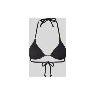 Bikini-Oberteil mit Strukturmuster Modell 'Dive', Black, 46
