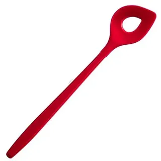 Kochblume Backlöffel | Premium-Silikon & BPA frei| Hitzbeständig | Spülmaschinenfest | 30cm | Farbe: rot