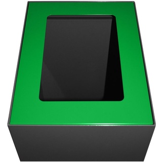 PROREGAL Deckel für modulare Abfalltrennanlage mit 60 Liter | HxBxT 2x25,5x33cm | Grün