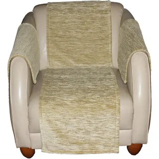 Wirth Sofahusse WIRTH "Miriam", beige, Kunstfaser, Hussen, Sofahusse, 2-er Set, Armlehnenschoner, Maß: 60 x 40 cm, 2 Stück