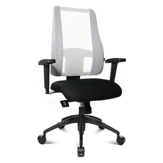TOPSTAR | Bürodrehstuhl Lady SITNESS Deluxe | beweglich mit 7 Zonen | schwarz/weiß