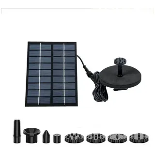 FELIXLEO Solarpumpe Solar Springbrunnen Außen 25W Solarpumpe Teich Garten Vogelbad (4-tlg)
