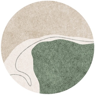 Rundfläche Teppich Khaki grün Große Teppich 80 cm 100 cm 120 cm 160 cm 200cm Moderne Kreis Teppiche für Wohnzimmer Küche Flur Indoor Runde rutschfeste Waschbare Bodenmatte ( Size : Durchmesser 160cm )