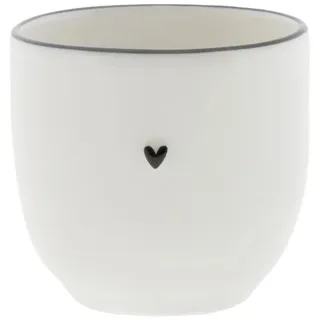 Bastion Collections Eierbecher Heart mit kleinem schwarzen Herz H. 6cm D. 5cm
