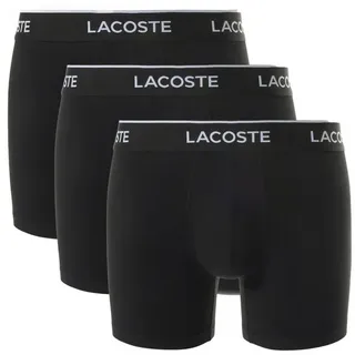 Lacoste Boxershorts Lacoste 3er Boxershorts Long schwarz S