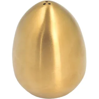 Edelstahl-Zuckerstreuer,Küche Feinmaschiger Pulverstreuer Kakaostreuer Gewürzstreuer für Cappuccino Schokopulver Zucker Zimt Mehl Salz,Eiform Design (Gold)