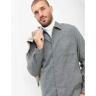 Brax Herren, Overshirt Style LUCA grey, grau, Gr. S