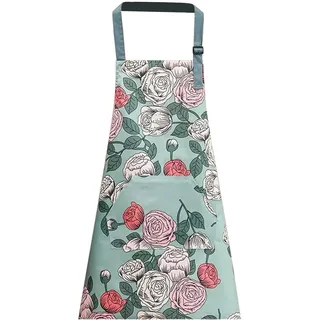 ARubyForest Schürze Kochschürze Herren Damen Verstellbare Grillschürze Schürze Damen Kochschürze mit Taschen für Kochen Backen Gartenschürze Hausarbeit - 72x68cm