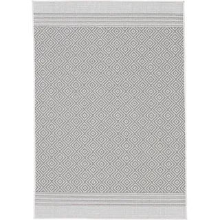 Teppich CARPETFINE "Boho 103" Teppiche Gr. B/L: 160 cm x 230 cm, 4 mm, 1 St., beige Esszimmerteppiche robustes Flachgewebe, Sisal Optik, UV-beständig, Außenbereich