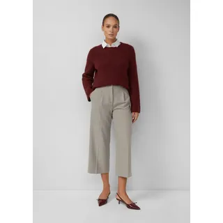 s.Oliver Culotte Hose High Rise Culotte aus Flanell mit klassischer Bundfalte beige 34