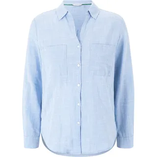 Tom Tailor With Slub Structure 1035247 Bluse Dreamy Blue 46