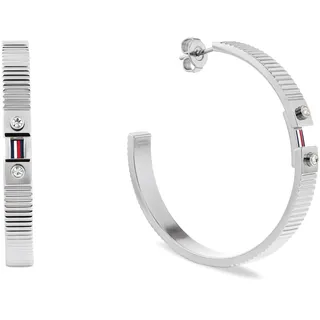 Tommy Hilfiger Creolen STRIPES silber 2781049 40mm