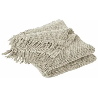 Mirabeau Tagesdecke Plaid Kendall leinen beige
