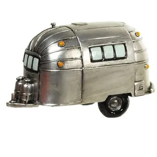 Udo Bremen GmbH wunderchöne Spardose,Reisekasse,Urlaubskasse Wohnwagen Wohnanhänger Campingfahrzeug Vintage Nostalgie,Hochzeitskasse