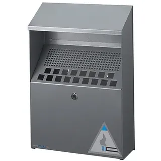 Durable Wandaschenbecher mit Deckel Silber