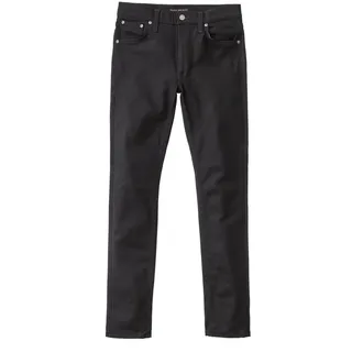 Nudie Jeans Unisex-Erwachsene Lean Dean Jeans, Dry Ever Black, 31W x 34L - 31W / 34L