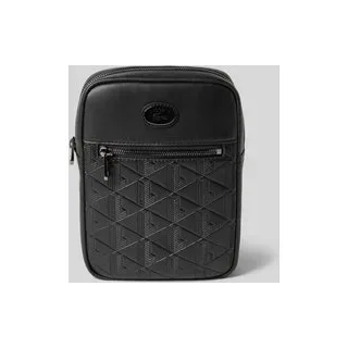 Umhängetasche mit Strukturmuster Modell 'CROSSOVER BAG', Black, 1
