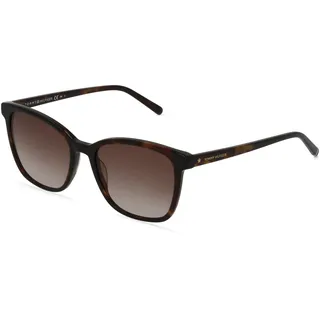 Tommy Hilfiger TH 1723/S Damen-Sonnenbrille Vollrand Quadratisch Acetat-Gestell, braun
