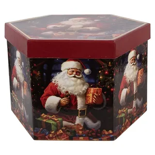 Clayre & Eef Weihnachtskugel 14er Set 8x8x8 cm Braun Kunststoff - Braun