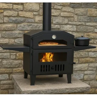 ECOfoxx Grillkamin Pizza-Ofen, Gartenkamin, Zeltofen