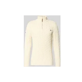 Strickpullover aus reiner Baumwolle, Offwhite, S