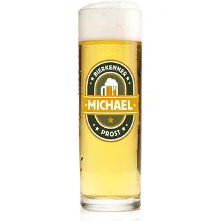 Herz & Heim® Kölsch Bierglas personalisiert mit Aufdruck – 200 ml Kölschglas mit Name, Alter & Wunschtext – Kölsch Glas als Geburtstag Geschenk für Männer, Frauen & Köln Fans (Bierkenner)