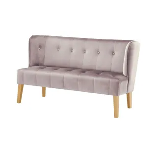 switch Küchensofa Samt  Bella ¦ rosa/pink ¦ Maße (cm): B: 158 H: 90 T: 72.0