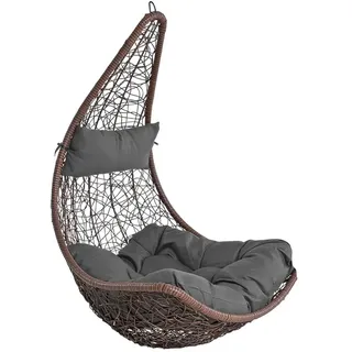 Estexo Hängesessel Polyrattan Braun