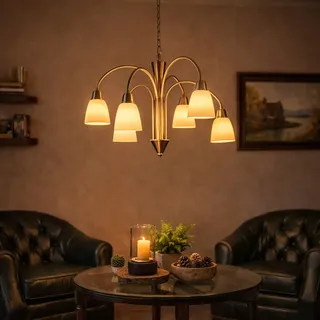 Wofi - Led Design Pendel Leuchte 30 Watt Hänge Lampe Küchen Kronleuchter 5453.06.54.0000