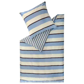 Esprit Bettwäsche FUN Renforcé Bettwäsche, Baumwolle, 2 teilig, 155 x 220 cm in Blau blau