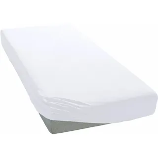OTTO home Spannbettlaken Physalis Jersey 120 x 200 cm weiß