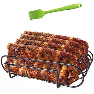 LuxusKollektion Grillbesteck-Set Grill Zubehör Sparerib Halter BBQ für Rippchen halter Lammkoteletts