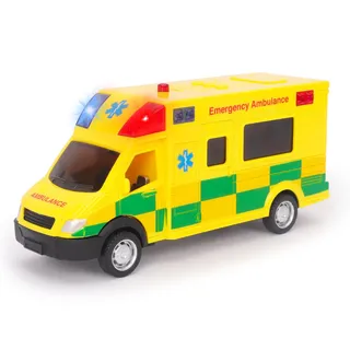 Toyland® Notfall-Krankenwagen Spielzeug mit Licht und Sound - Maßstab 1:40 - Spielfahrzeug - ab 3 Jahren