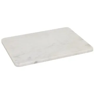 houseproud Schneidebrett Prepare Schneidebrett aus weißem Marmor weiß