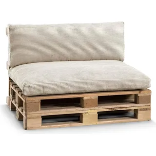 gutekissen Palettenkissen 120 x 80 x 40 cm beige 1 St.