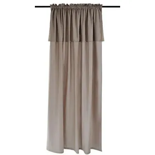 Kutti Vorhang Stangendurchzug 140 x 175 cm Beige 1 St