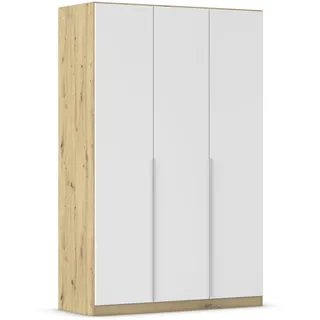 Rauch Drehtürenschrank Alabama 136 x 210 x 0 cm Weiß/Eiche Artisan