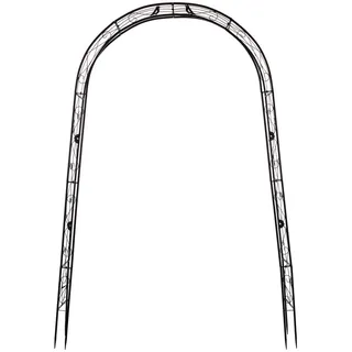 Garden Pleasure Rosenbogen MIRA 145 x 38 x 260 cm Anthrazit