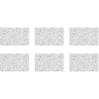 RICOLOR 12087 Frühstücksbrettchen Granit-Optik, HPL, 23,5 x 14,5 cm, granit (6er Pack)