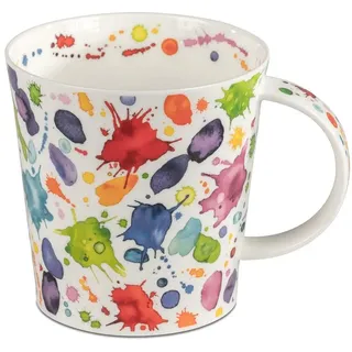 Dunoon Tasse XXL Becher Benmore Whoops 750 ml Bone China JumboTee - Kaffeetasse, 1-tlg., Porzellan, Spülmaschinen und Mikrowellengeeignet bunt