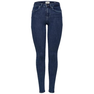 ONLY Damen Onlpower Mid Push Up Sk Rea3223 Noos Jeans, Blau (Dark Blue Denim Dark Blue Denim), M/34