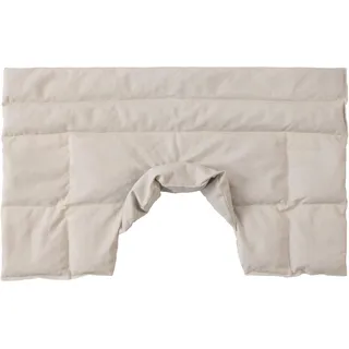 Bio-Dinkelkissen Schulter & Nackenkissen mit Kragen. Nacken Wärmekissen, Körnerkissen - Wärme und Kälte (rohweiß, Bio-Dinkel)