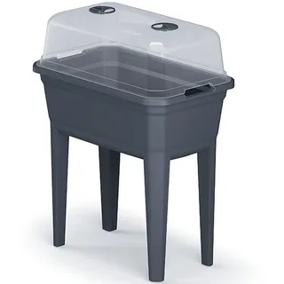 Prosperplast Hochbeet Respana Ecoline 59x36x75cm (Anthrazit, Kunststoff, 36,8 x 59,6 x 75,3 cm) - Anthracite - One Size